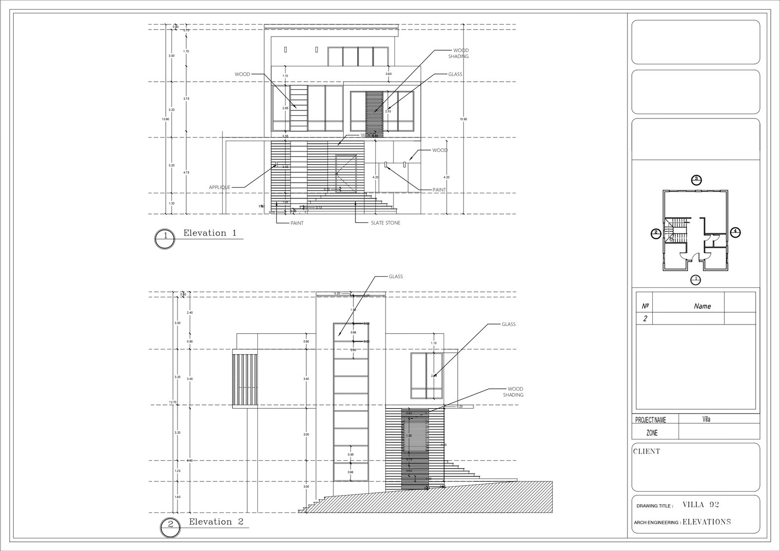 90 square meter villa